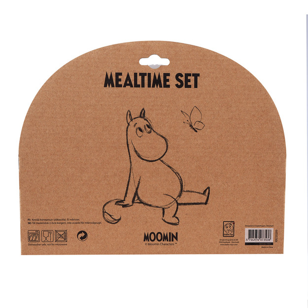 Moomin - 100% Melamine 5 Pcs Package (Plate, Bowl, Tumbler, 2 Spoons) (800037)