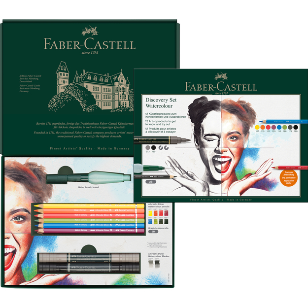 Faber-Castell - Discovery set Albrecht Dürer wet mediums - 12 pcs (117520)