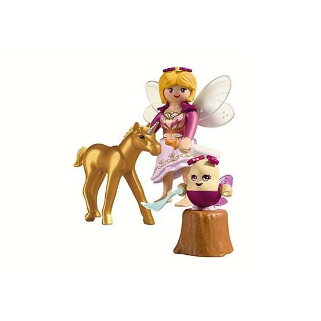 PLAYMOBIL - Golden Unicorn Foal with Fairy (71844)
