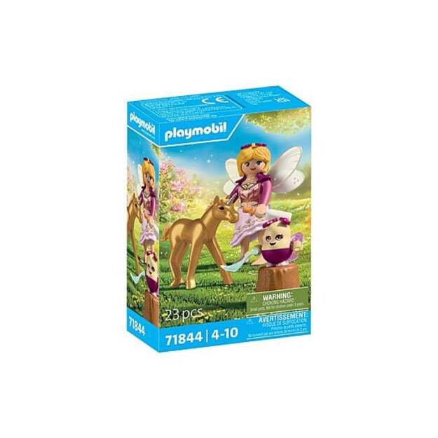 PLAYMOBIL - Golden Unicorn Foal with Fairy (71844)