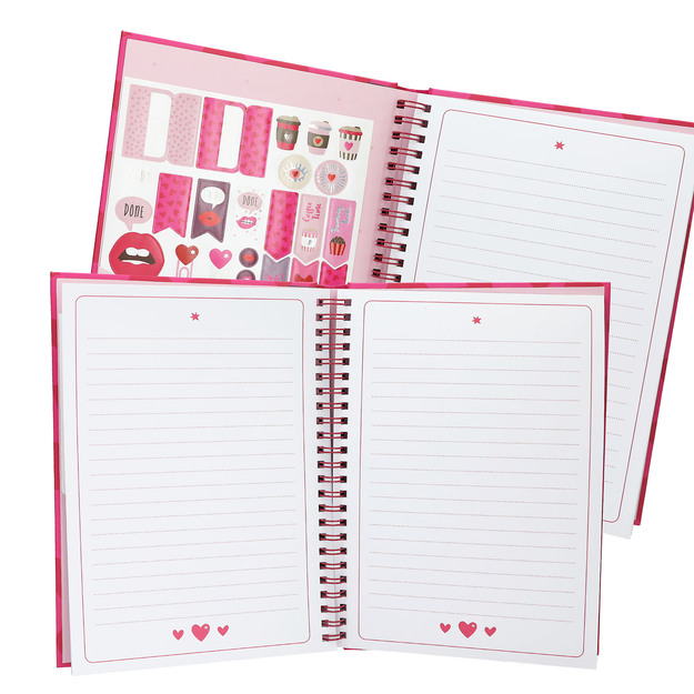 Trend - PENfection Notebook with Pen Set - Heart - Bright Red and Pink (413890)
