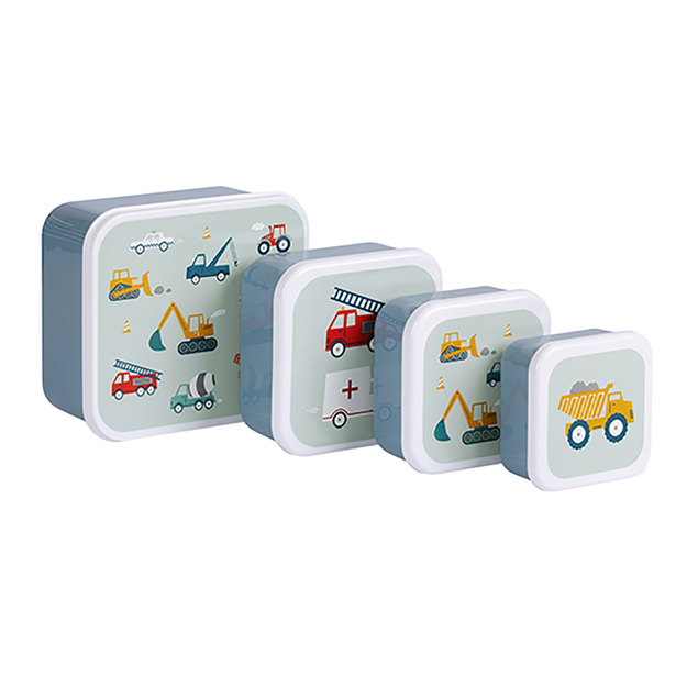 A little lovely company - Lunch & Snack Box Set - Vehicles