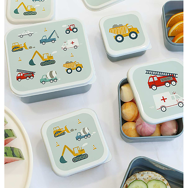 A little lovely company - Lunch & Snack Box Set - Vehicles