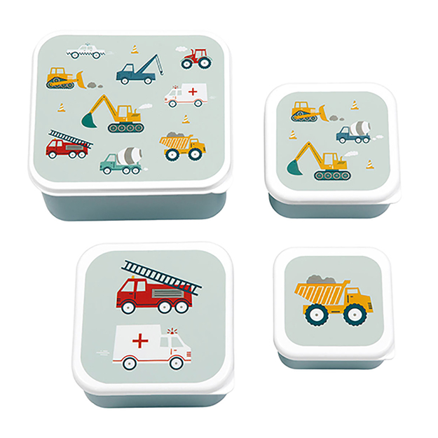 A little lovely company - Lunch & Snack Box Set - Vehicles