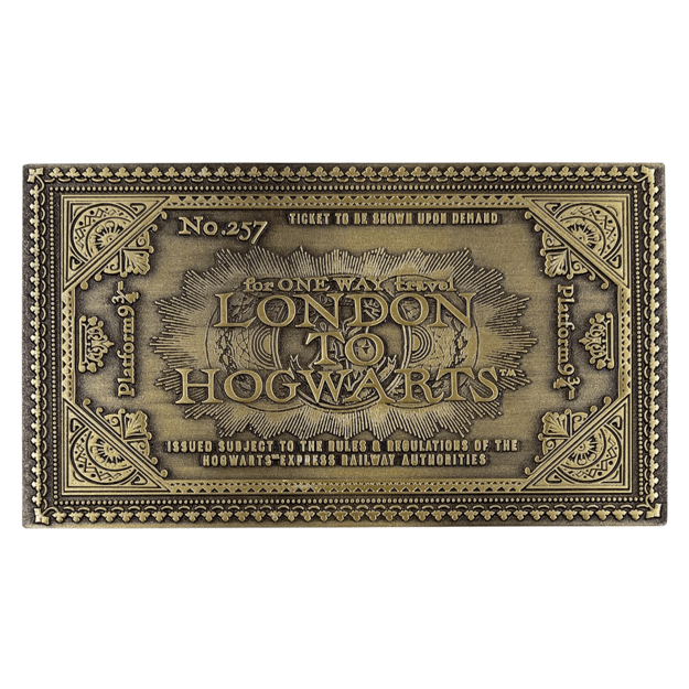 Harry Potter Limited Edition Replica Hogwarts Express Train Ticket