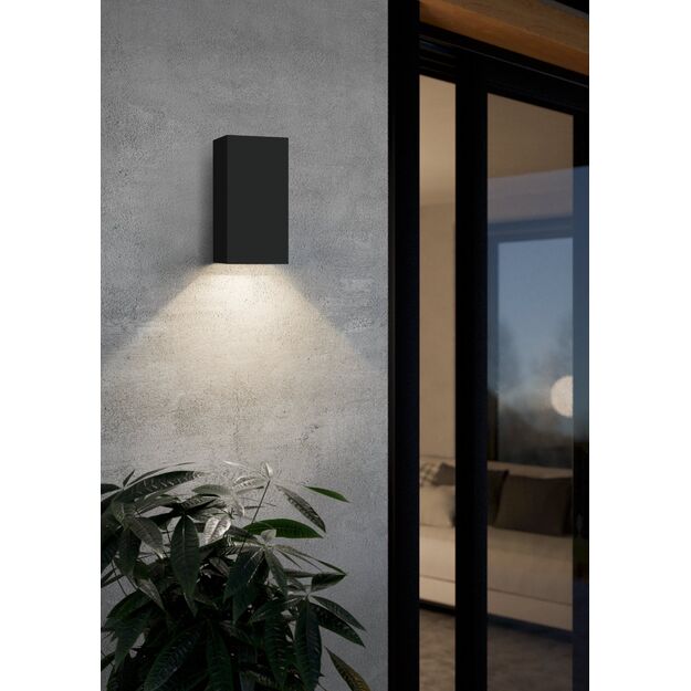 EGLO - Eremitana-Z outdoor wall lamp black - RGB + TW - Zigbee, Bluetooth