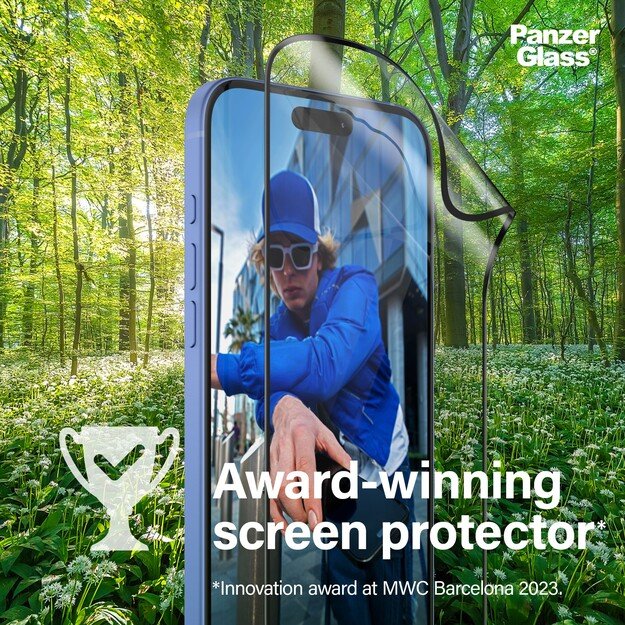 PanzerGlass - Screen Protection MATRIX - iPhone 16 Plus - Ultra Wide Fit