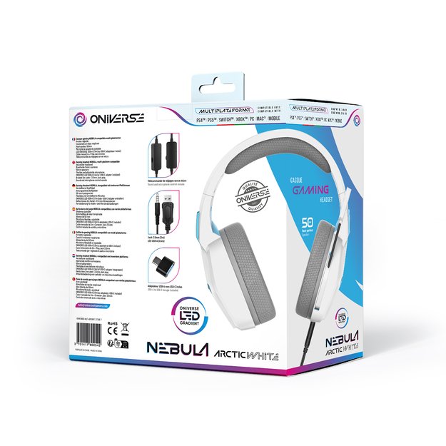 Oniverse Gaming Headset Nebula - Arctic White 2