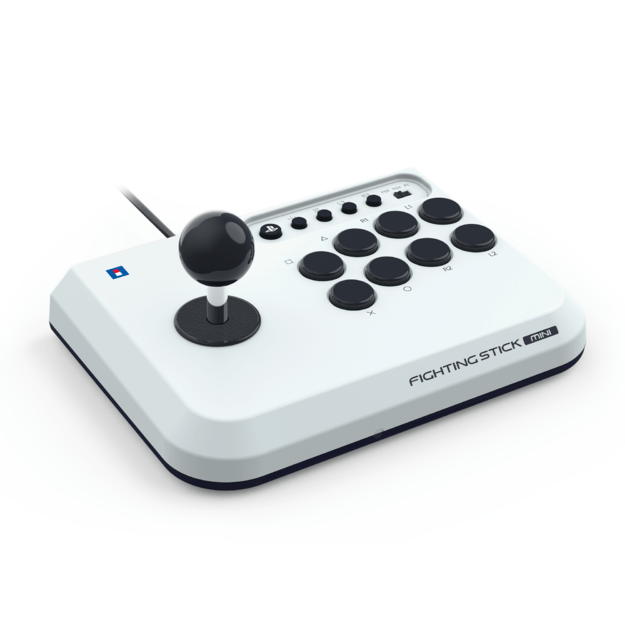 HORI - Fighting Stick Mini for PlayStation®5 - White - 8 inches by 6 inches