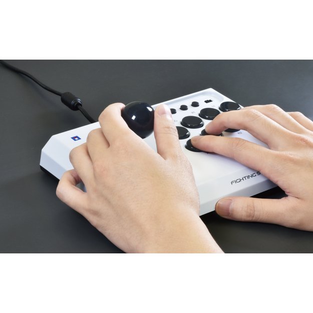 HORI - Fighting Stick Mini for PlayStation®5 - White - 8 inches by 6 inches 2