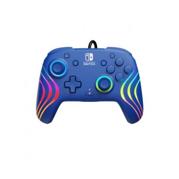 PDP Afterglow Wave Wired Controller Blue Switch 1