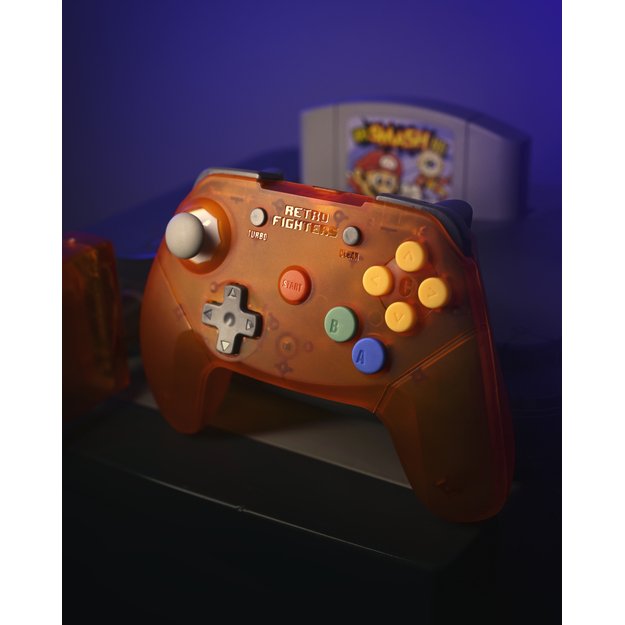 Retro-Fighters - Brawler64 2.4G Controller - Orange 2
