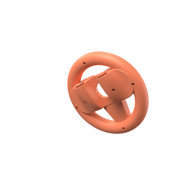 Oniverse Nsw2 Pack Of 2 Racing Wheel Controller Holders - Orange/Blue 1
