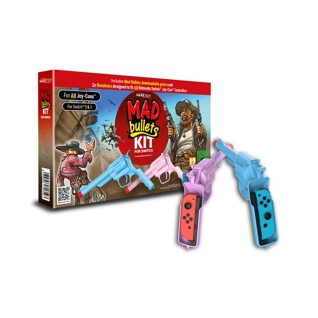 Maxx Tech - Mad Bullets CIB with Switch 2 & 1 compatible accessory