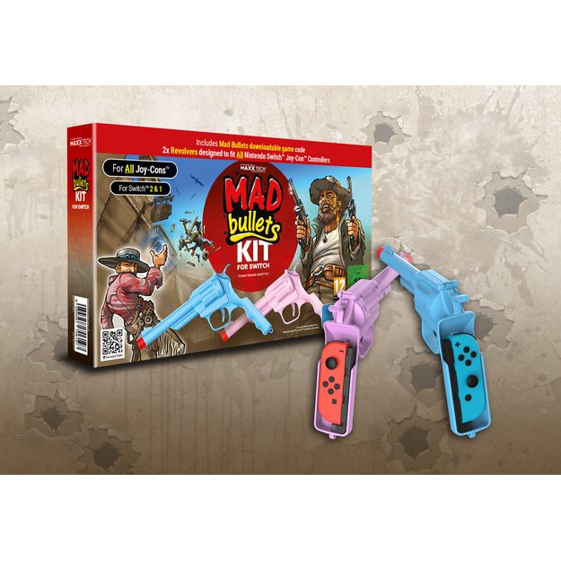 Maxx Tech - Mad Bullets CIB with Switch 2 & 1 compatible accessory 4