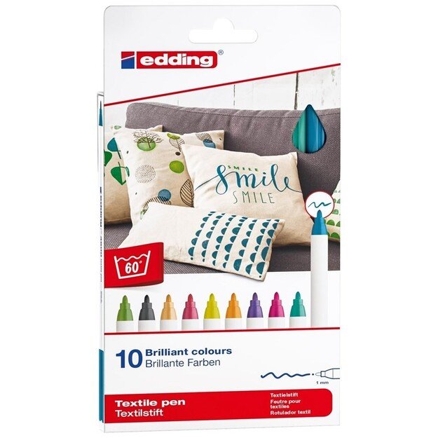 Edding - 10 Felt Textile Colors Fun (706830)