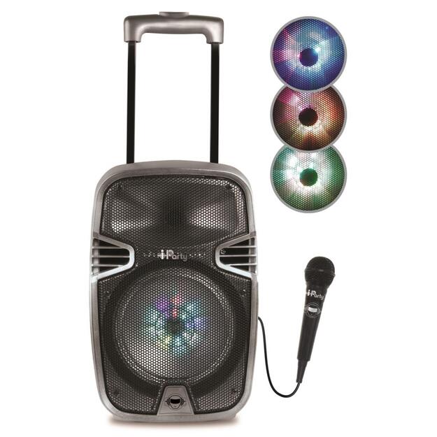 Lexibook - Trolley Bluetooth® Karaoke Audio System 8’’ with lights and mic (K8250) 1