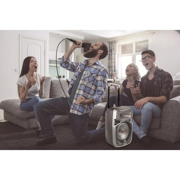 Lexibook - Trolley Bluetooth® Karaoke Audio System 8’’ with lights and mic (K8250) 3