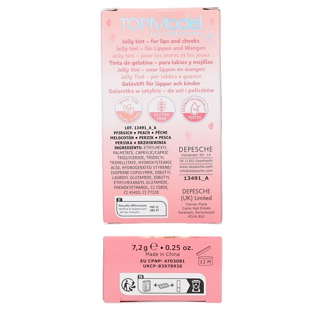 Topmodel - TOPModel Jelly Stick Cheeks & Lips - Pink or Apricot - 7.2 grams 2
