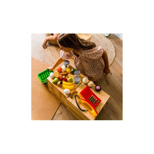 Dantoy - Complete Cash Register Set with Food and Basket (6917) 1