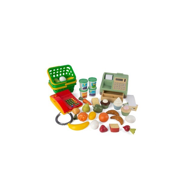 Dantoy - Complete Cash Register Set with Food and Basket (6917) 2