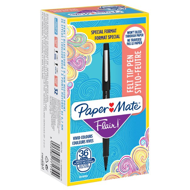Paper Mate - Flair Felt Tip Pens - Black - 36 Count 6