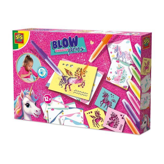 SES Creative - Blow Pens Airbrush Unicorn - (S14725)