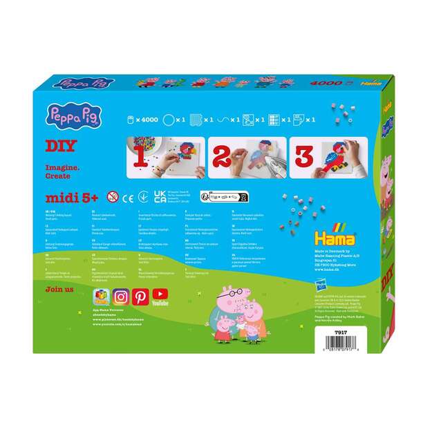 Hama - Midi Gift Box Peppa Pig Family & Little Sister (387917) 3