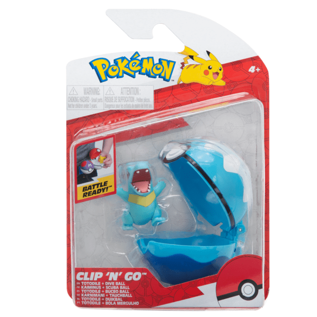 Pokemon - Clip'N Go - Totodile & Dive Ball (PKW2651) 2