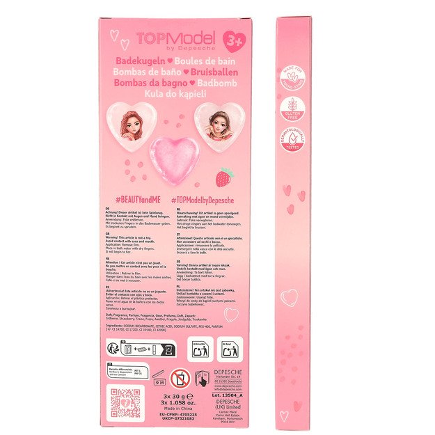 Topmodel - TOPModel Printed Bathfizzers BEAUTY and ME - White, Pink - 30g each 4