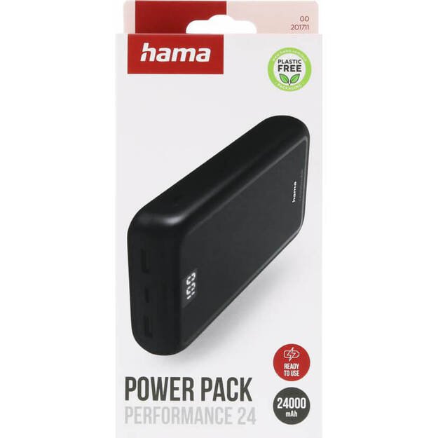 HAMA - Powerbank 24000mAh 2xUSB-A+1xUSB-C Anthracite 3