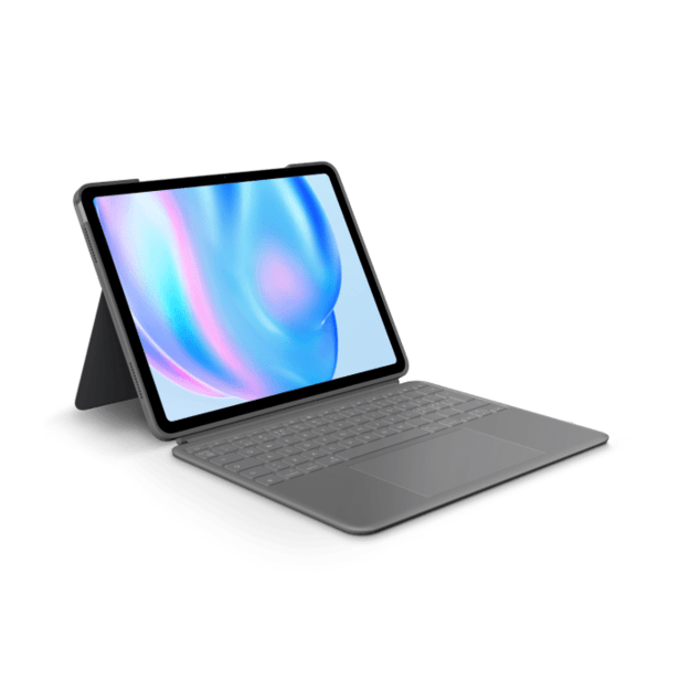 Logitech - Combo Touch for iPad Air 13-inch (M2) - OXFORD GREY - PAN - NORDIC
