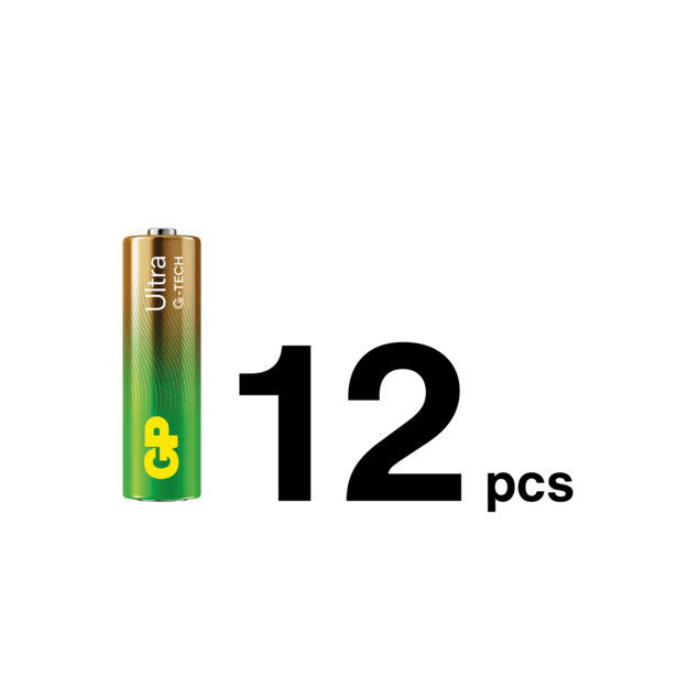 GP - Ultra Alkaline 12xAA + 12xAAA batteries + hand fan 3