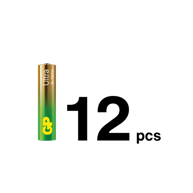 GP - Ultra Alkaline 12xAA + 12xAAA batteries + hand fan 4