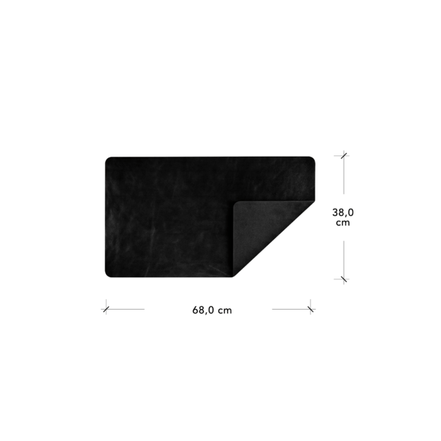 dbramante1928 - Copenhagen -Desk Mat - Large - Black 5