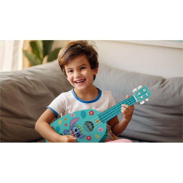 Lexibook - Stitch Wooden Ukulele with nylon cords (21')' (K230D) 5