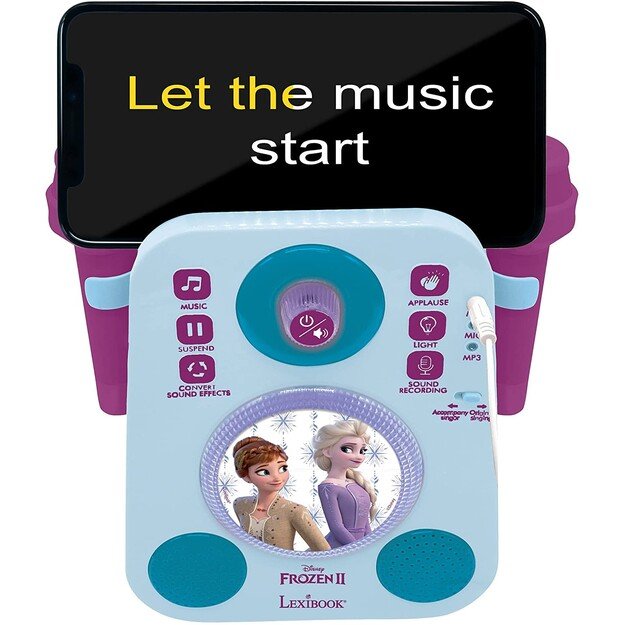 Lexibook - Disney Frozen - Karaoke w. Two Microphones (K140FZ)