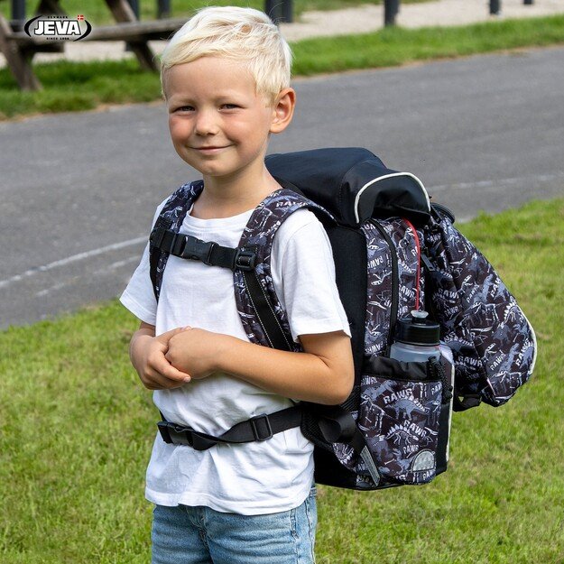 JEVA - Schoolbag (16 + 8 L) - Beginners - Dinosaur Robot (313-61) 4