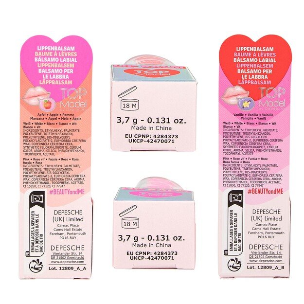 Topmodel - Heart in Heart Lipbalm - Pink, Red - 3.7 grams