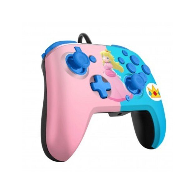 PDP Faceoff Deluxe Audio Wired Controller Peach Licensed Switch 1