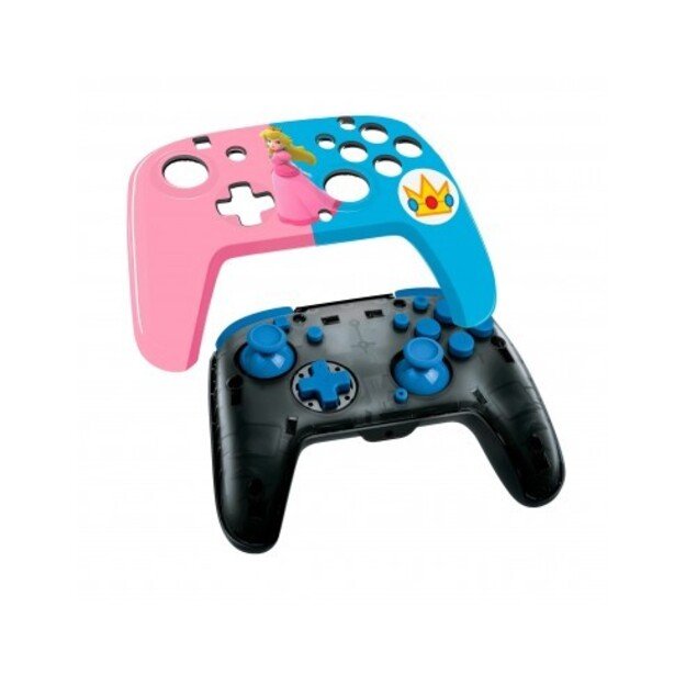 PDP Faceoff Deluxe Audio Wired Controller Peach Licensed Switch 3