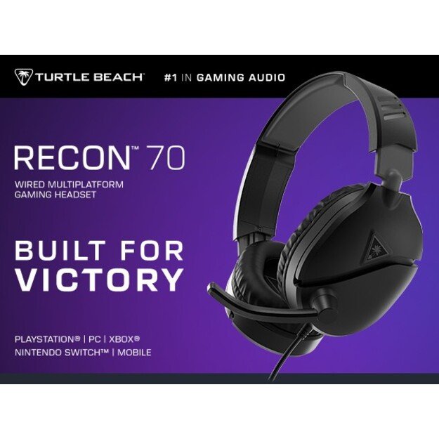 Turtle Beach Recon 70 Wired Headset - 2024 Multi platform - Black