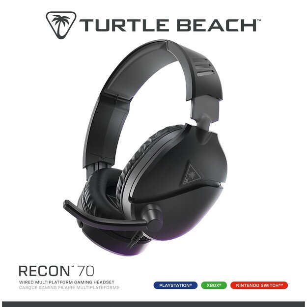 Turtle Beach Recon 70 Wired Headset - 2024 Multi platform - Black