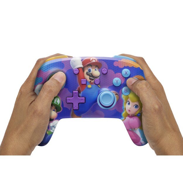 PowerA Enhanced Wireless Controller - Color Splash Heroes Nintendo Switch)