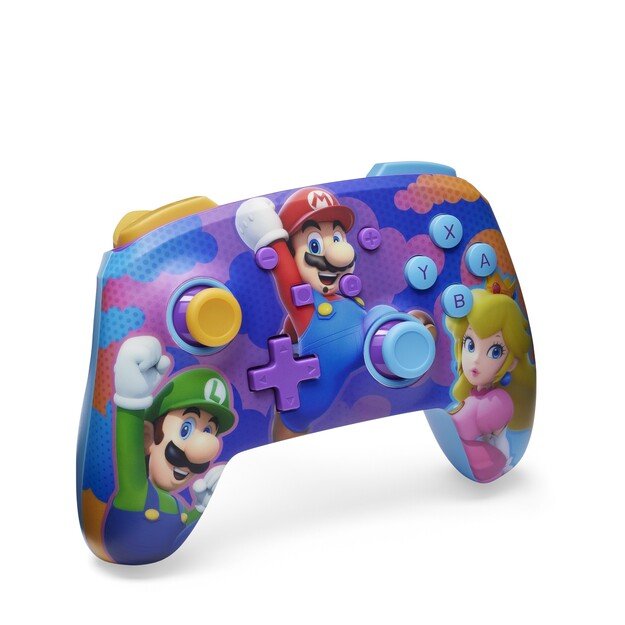 PowerA Enhanced Wireless Controller - Color Splash Heroes Nintendo Switch)