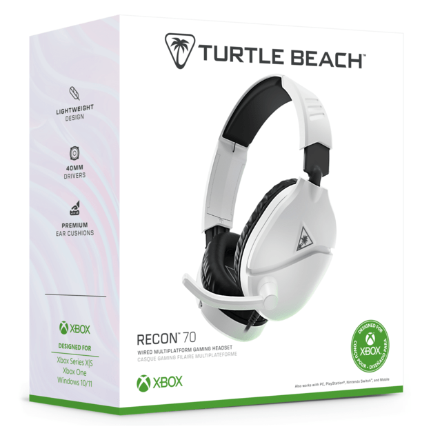 Turtle Beach Recon 70 White (2024) Xbox X Headset