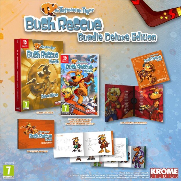 TY the Tasmanian Tiger HD Bush Rescue Bundle (Deluxe Edition)

  - Nintendo Switch