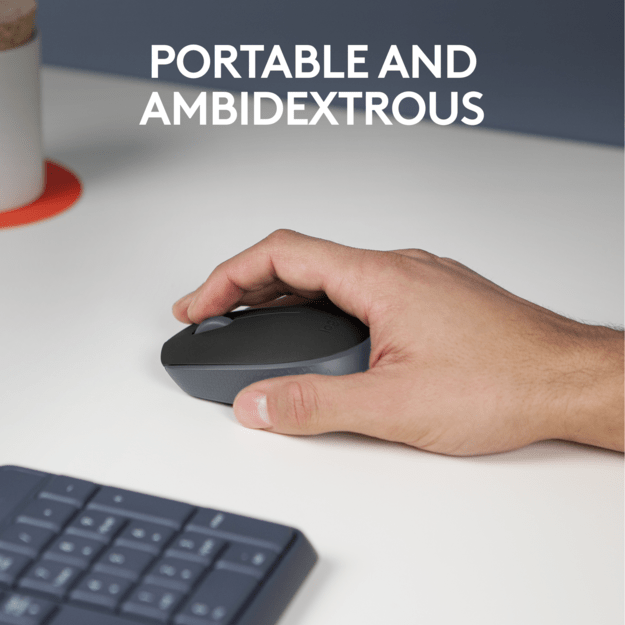 Logitech - M171 RF Wireless Optical 1000DPI Ambidextrous Black