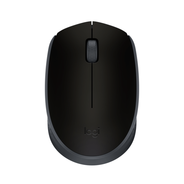 Logitech - M171 RF Wireless Optical 1000DPI Ambidextrous Black
