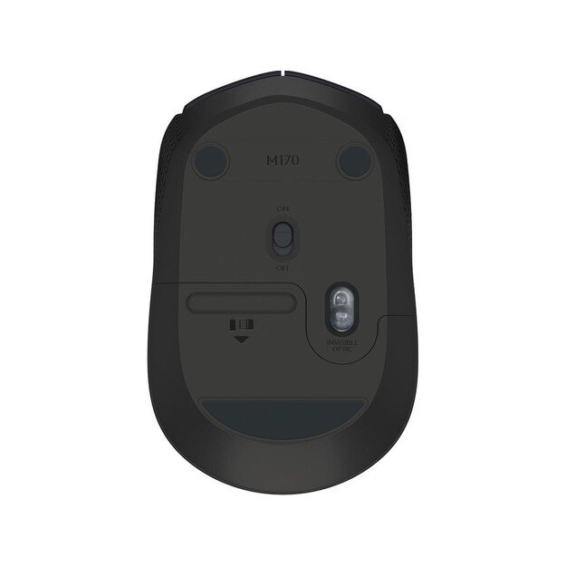 Logitech - M171 RF Wireless Optical 1000DPI Ambidextrous Black